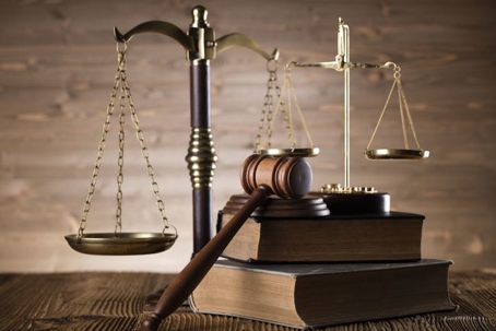 Gavel and Justice Scales